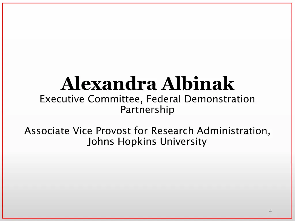 alexandra albinak executive committee federal