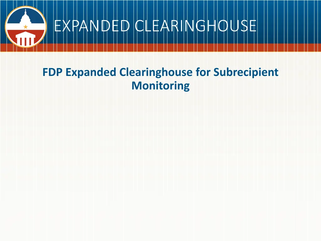 expanded clearinghouse