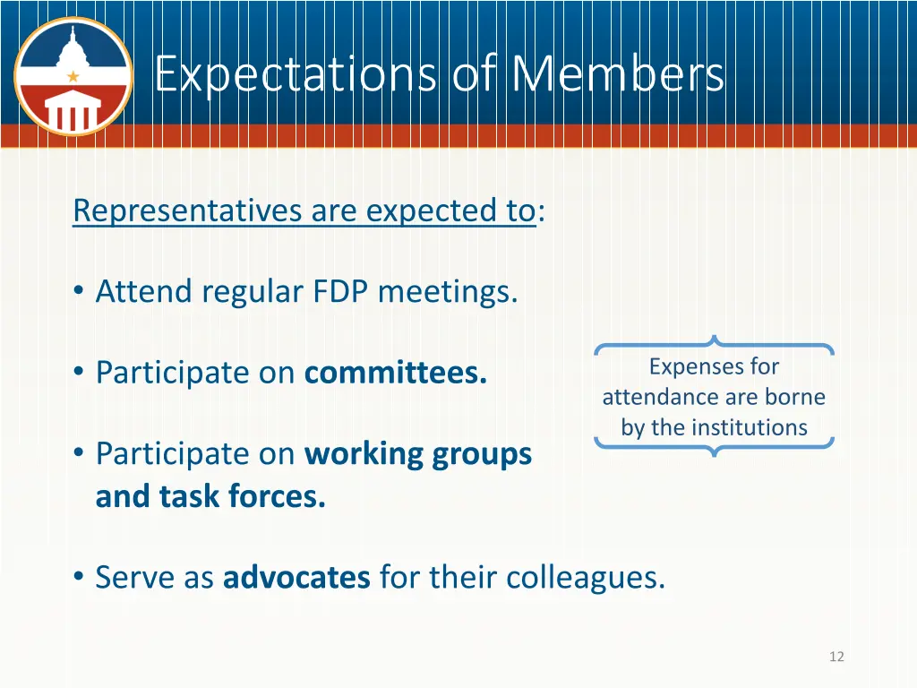 expectations of members