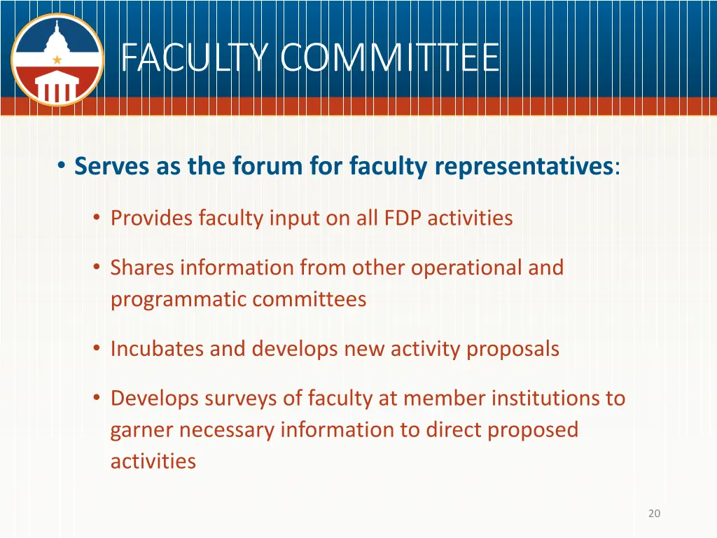 faculty committee