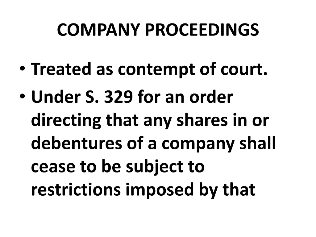 company proceedings 9