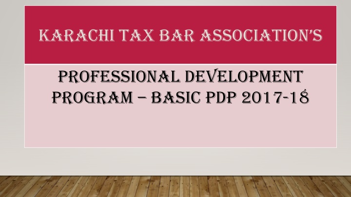 karachi tax bar association s