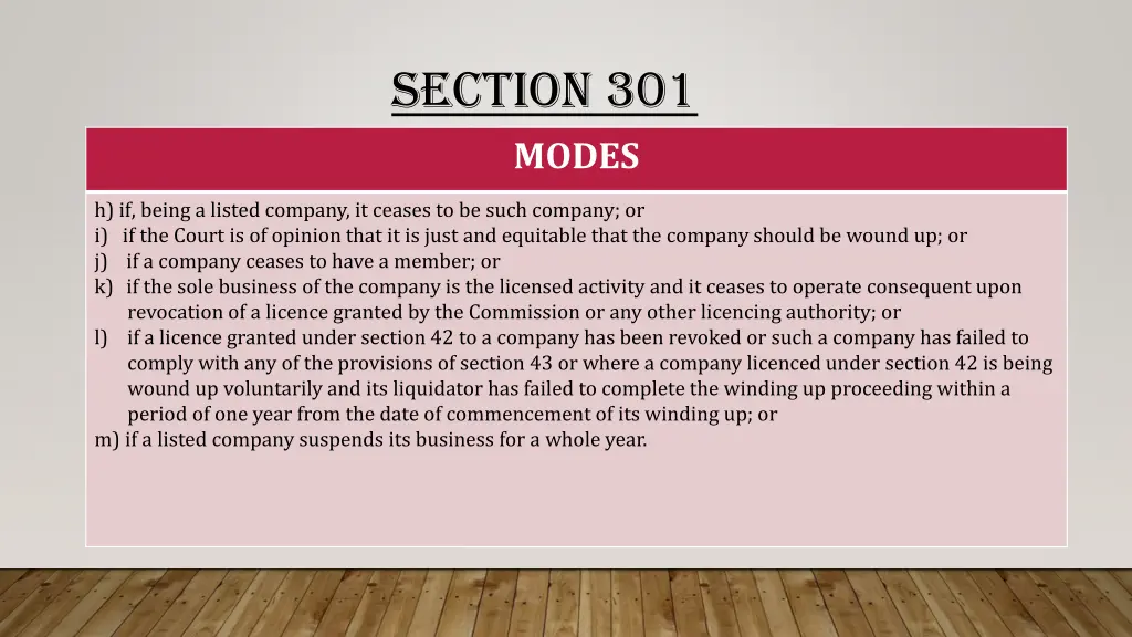 section 301 modes 2