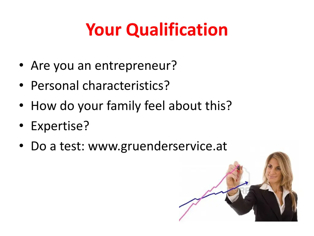 your qualification