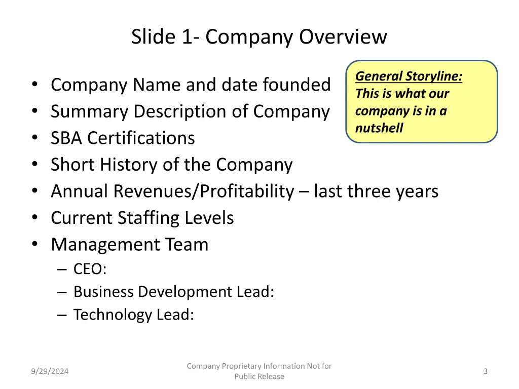 slide 1 company overview