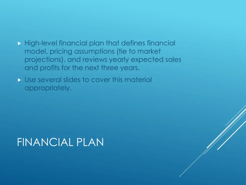 high level financial plan that defines financial