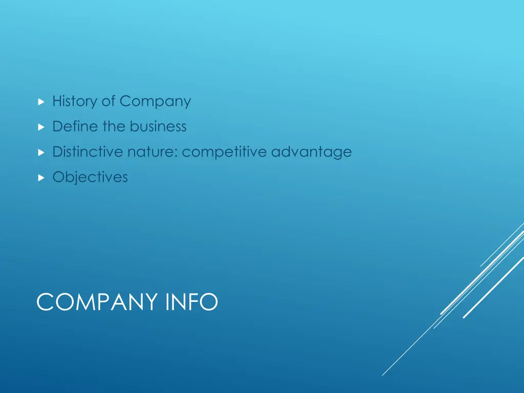 history of company