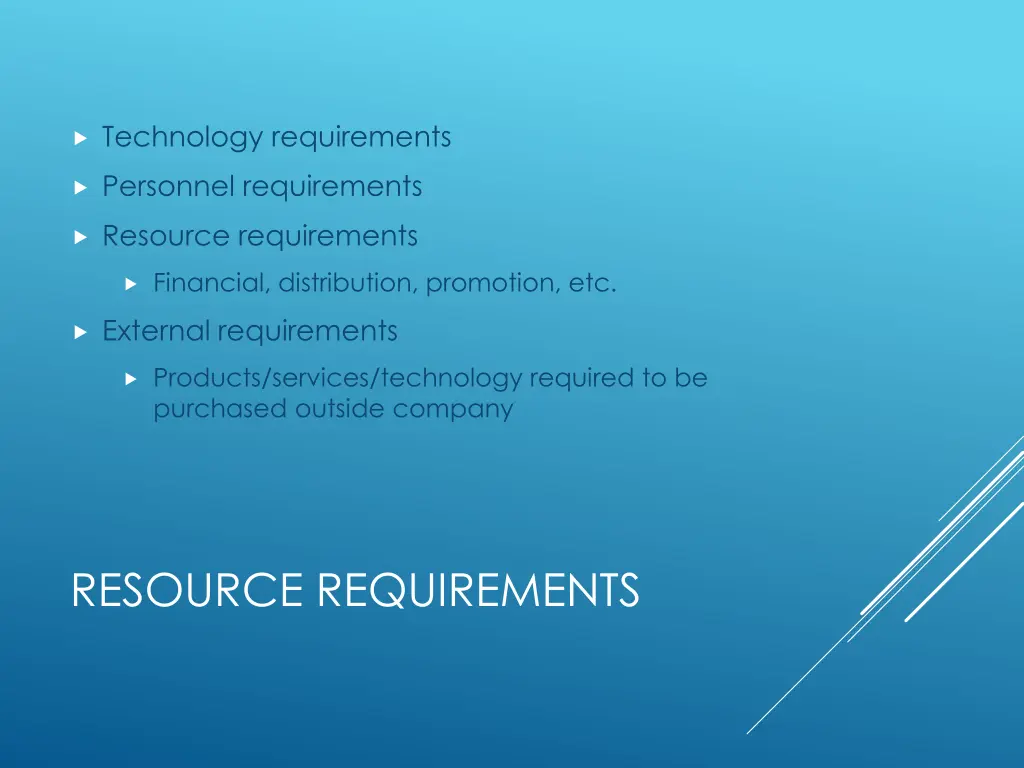 technology requirements