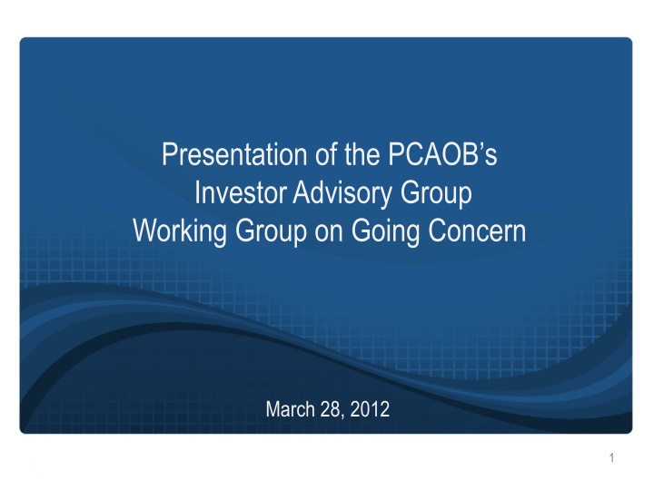 presentation of the pcaob s investor advisory