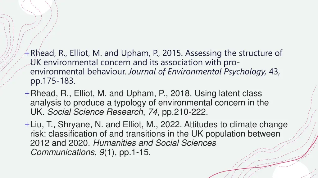 rhead r elliot m and upham p 2015 assessing