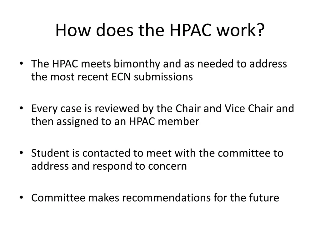 how does the hpac work