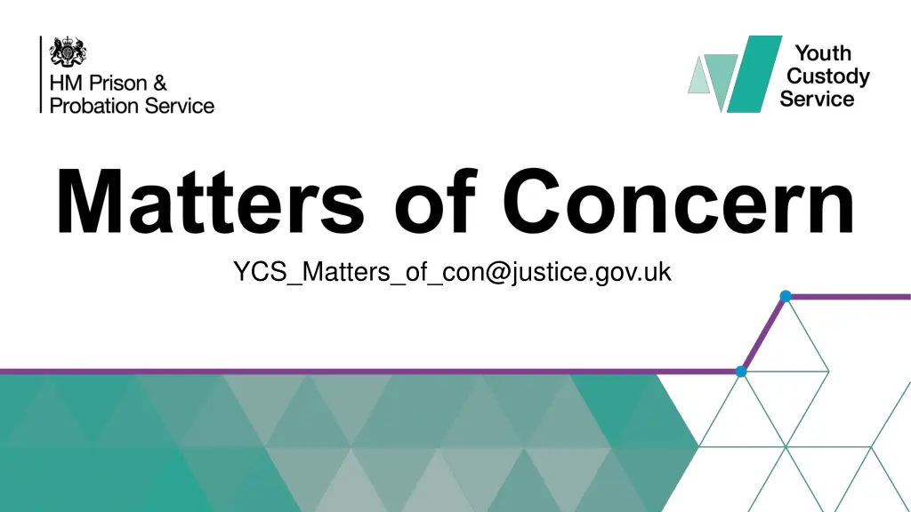 ycs matters of con@justice gov uk