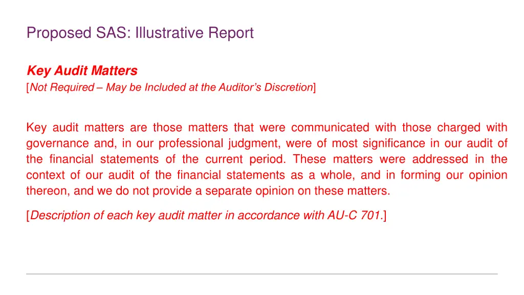 proposed sas illustrative report 2