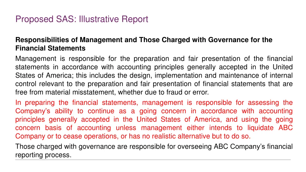 proposed sas illustrative report 4