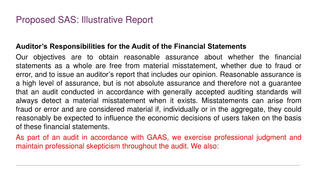 proposed sas illustrative report 5