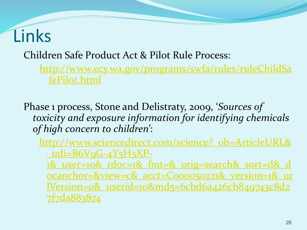 links children safe product act pilot rule