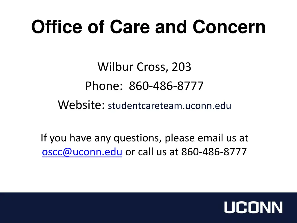 office of care and concern