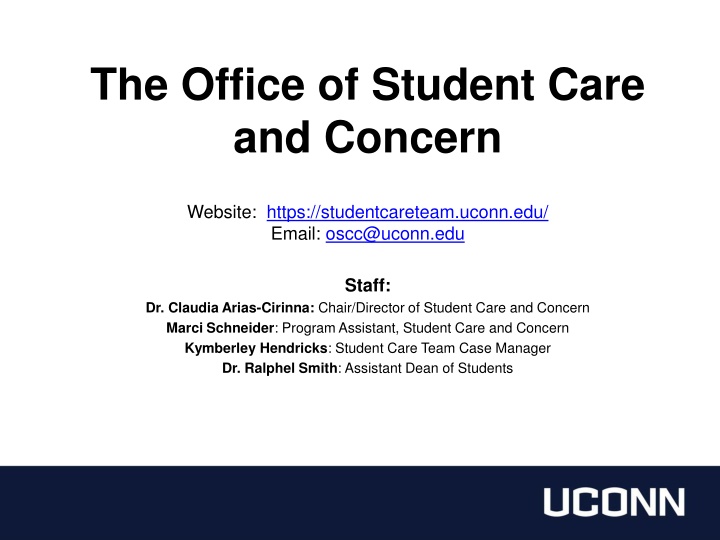 the office of student care and concern