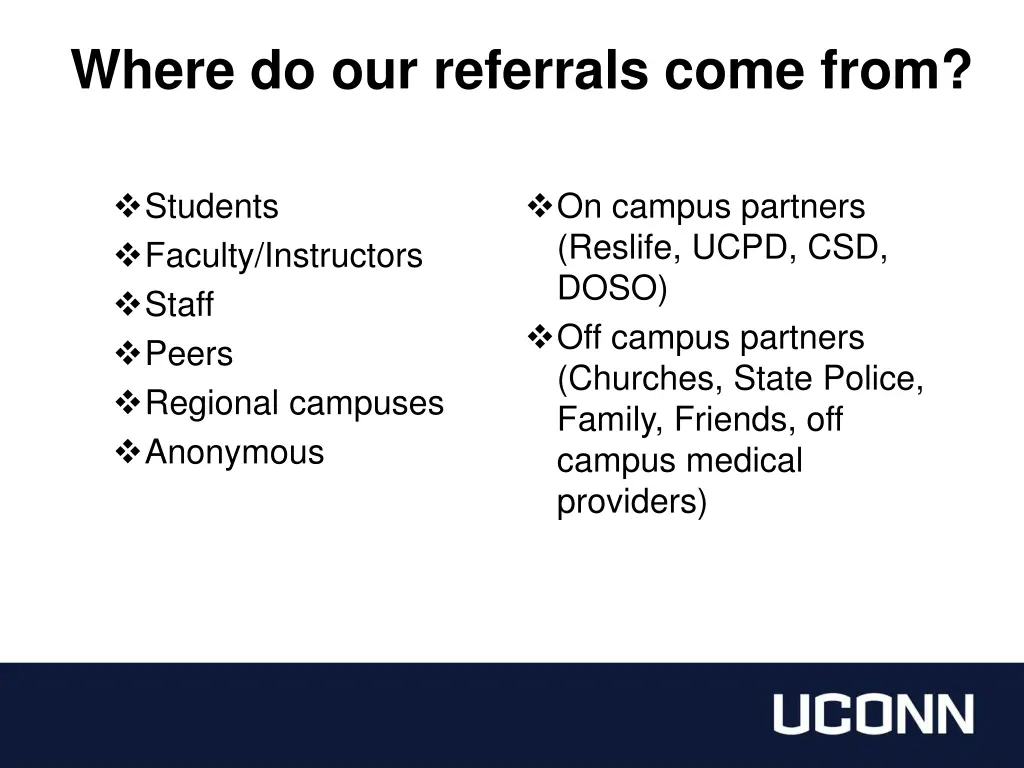 where do our referrals come from