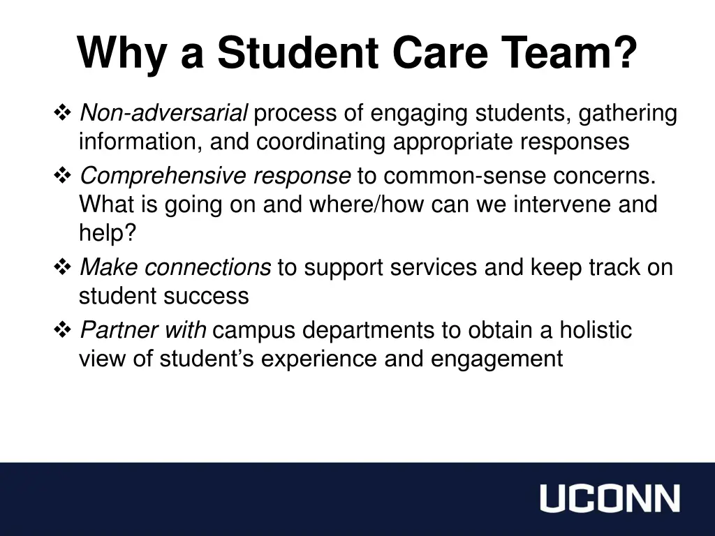 why a student care team