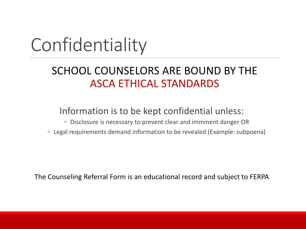 confidentiality