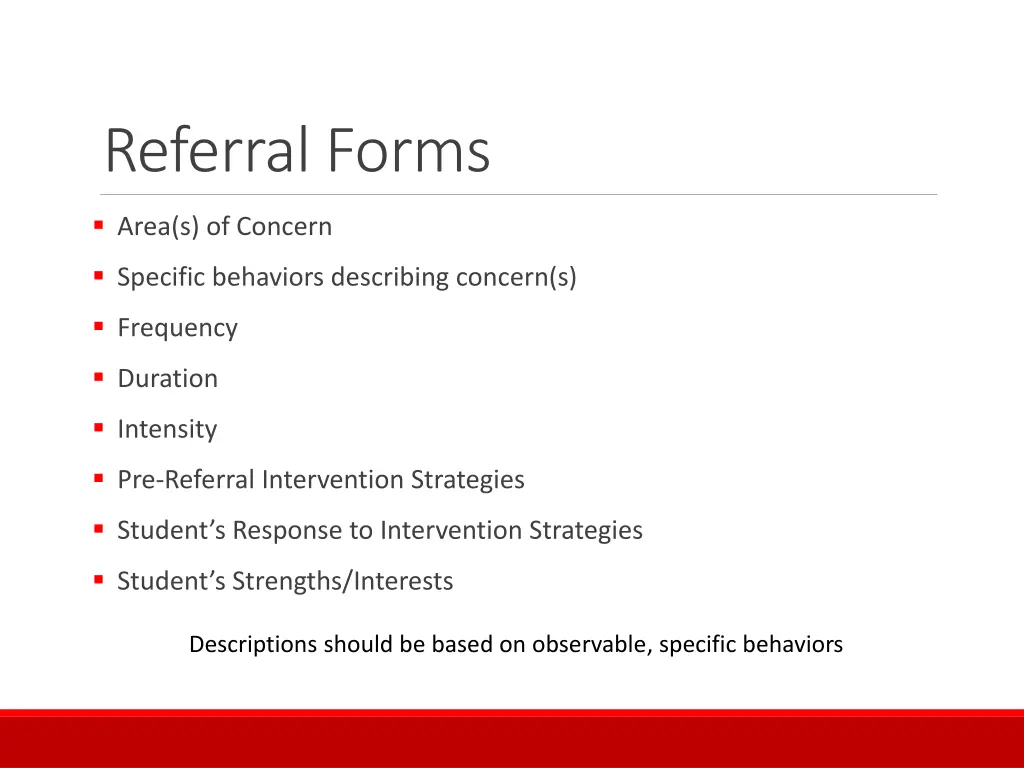 referral forms