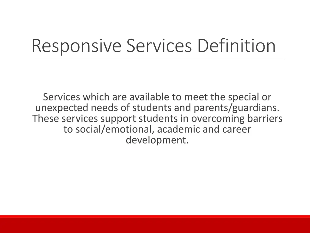 responsive services definition