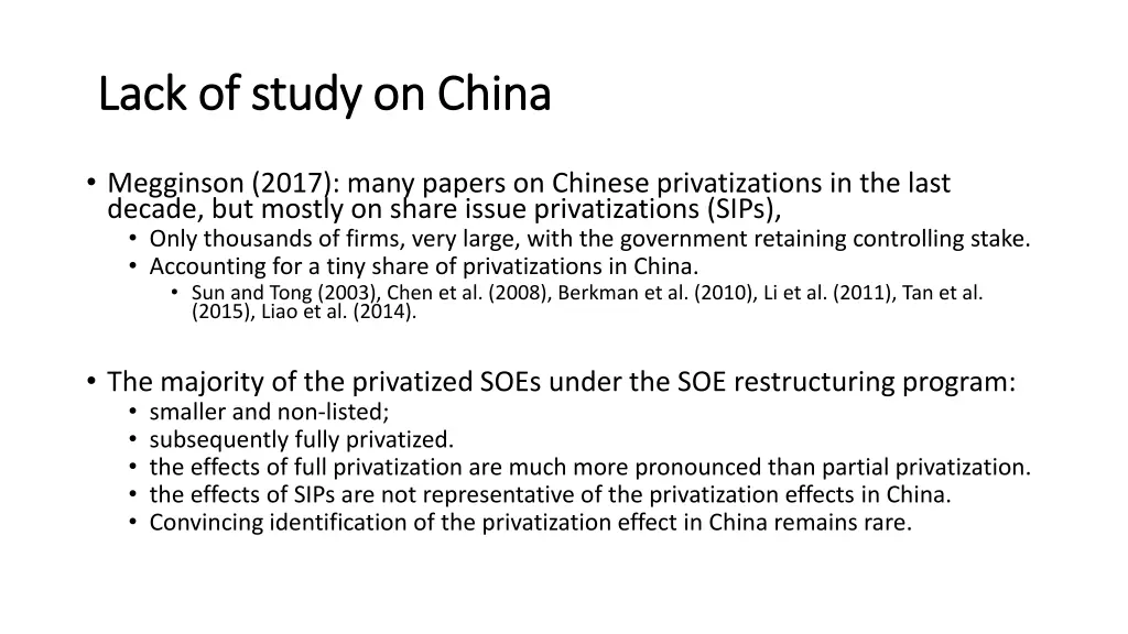 lack of study on china lack of study on china