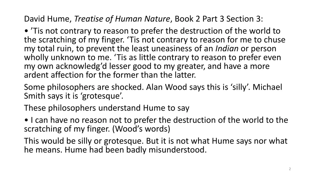 david hume treatise of human nature book 2 part