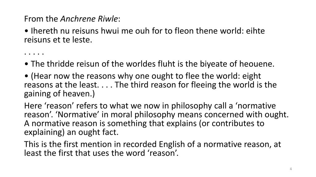 from the anchrene riwle ihereth nu reisuns hwui