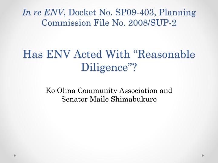 in re env docket no sp09 403 planning commission