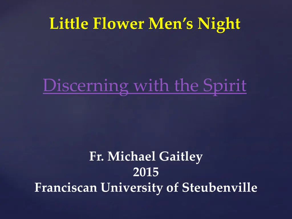 little flower men s night 1