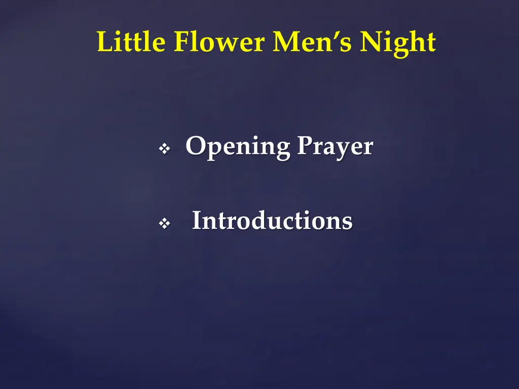 little flower men s night