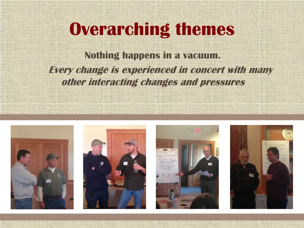 overarching themes