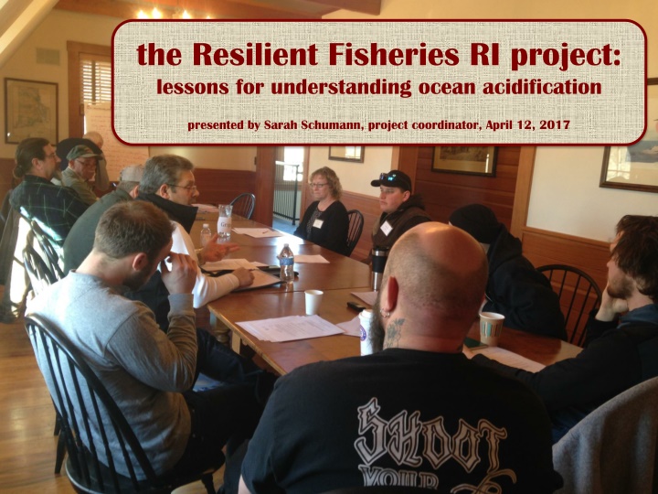 the resilient fisheries ri project lessons