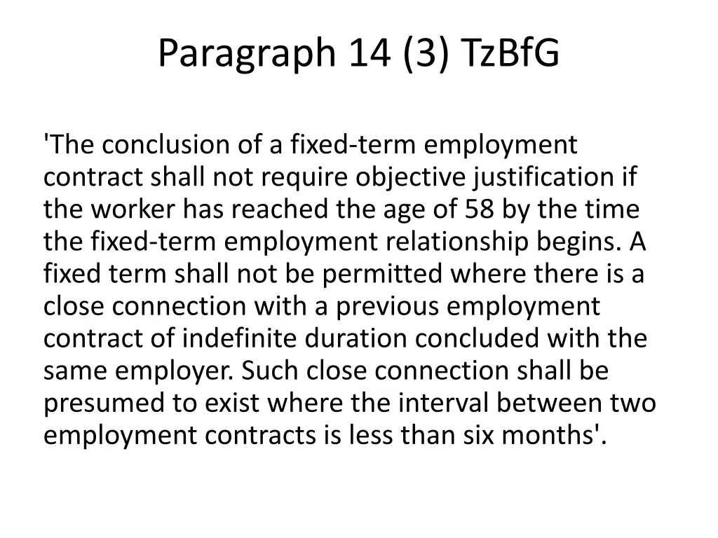 paragraph 14 3 tzbfg