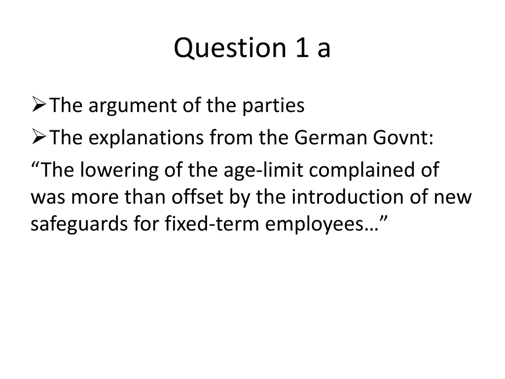 question 1 a