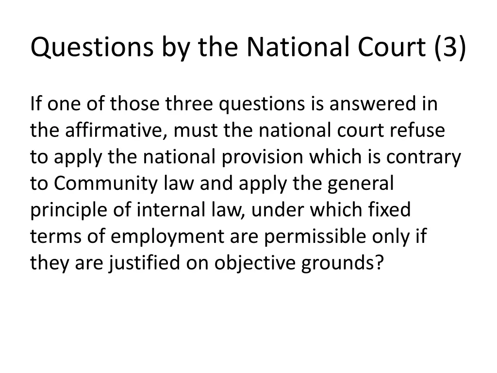 questions by the national court 3