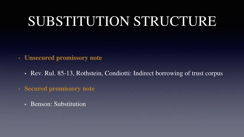 substitution structure 1