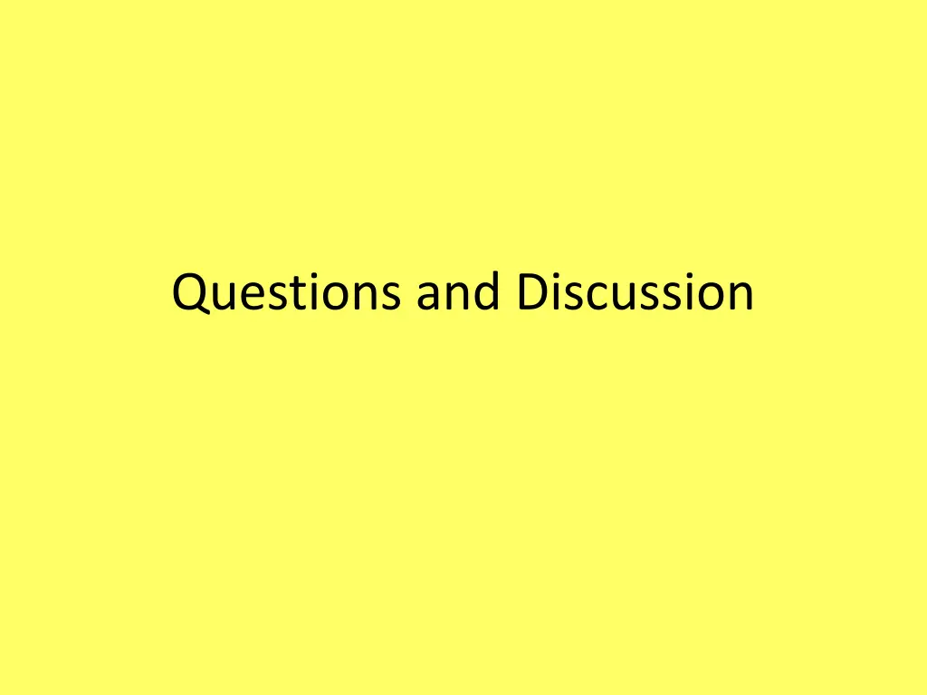 questions and discussion