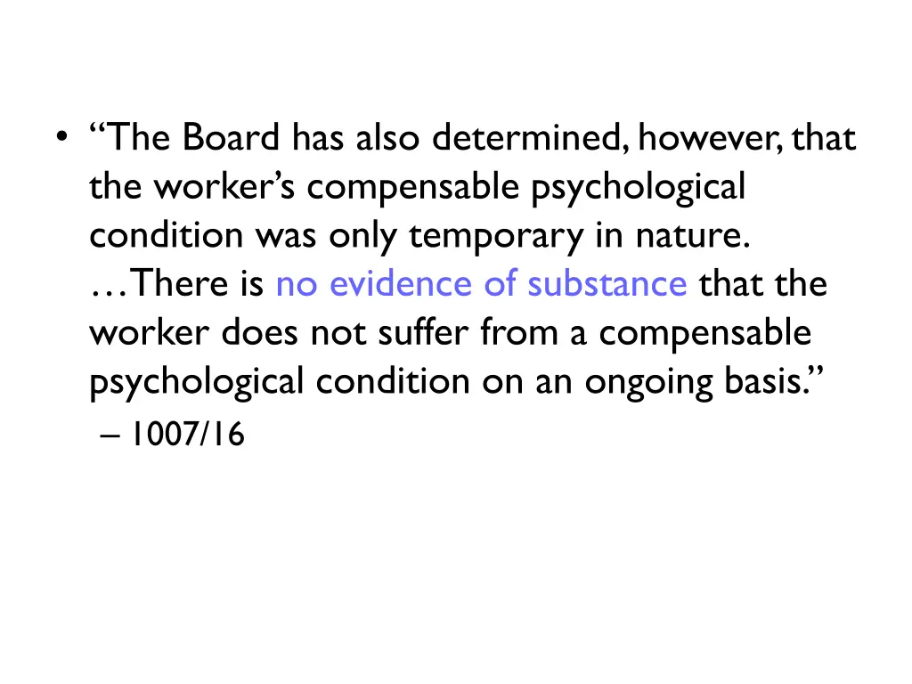 the board has also determined however that