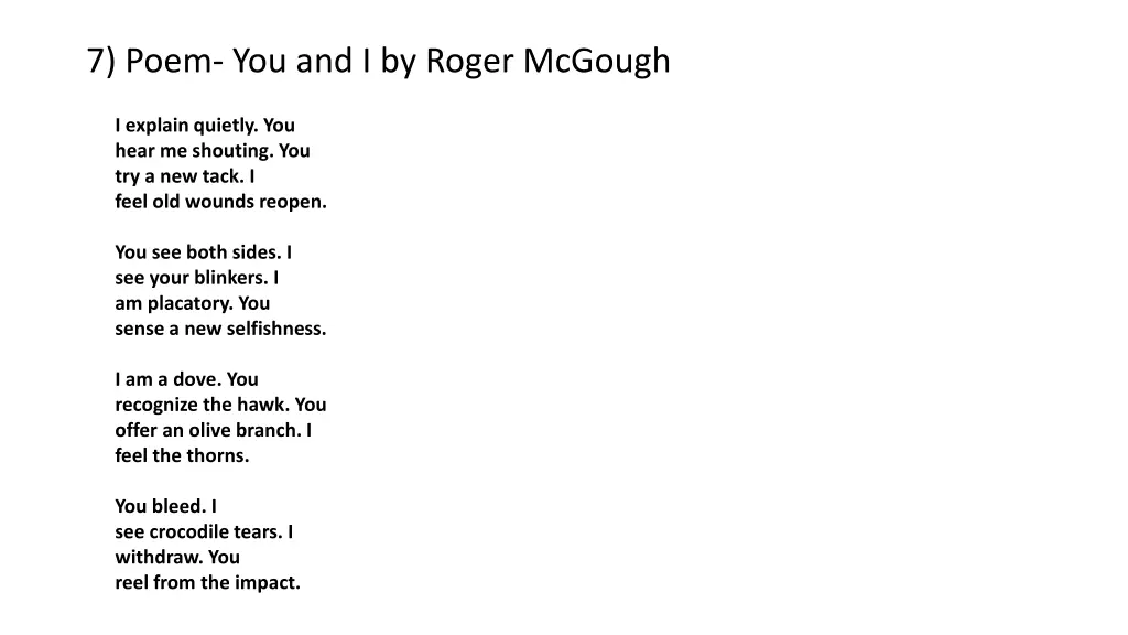 7 poem you and i by roger mcgough