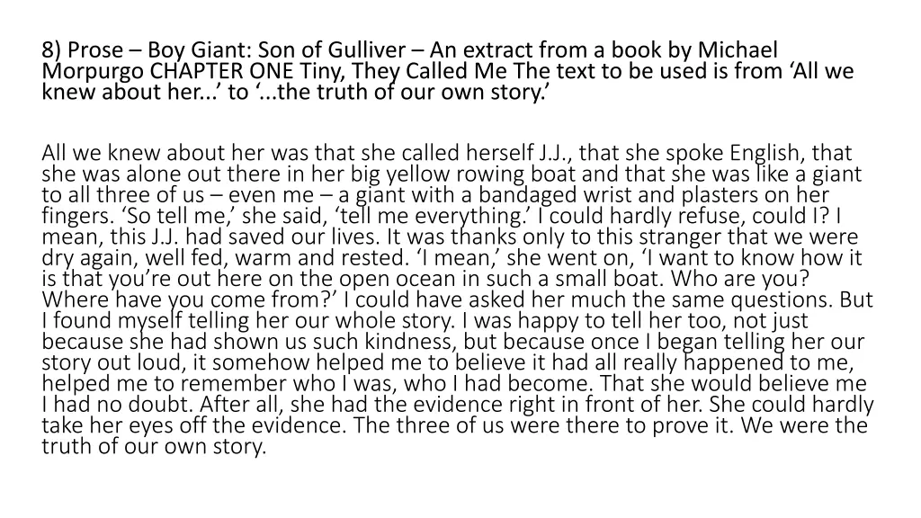 8 prose boy giant son of gulliver an extract from