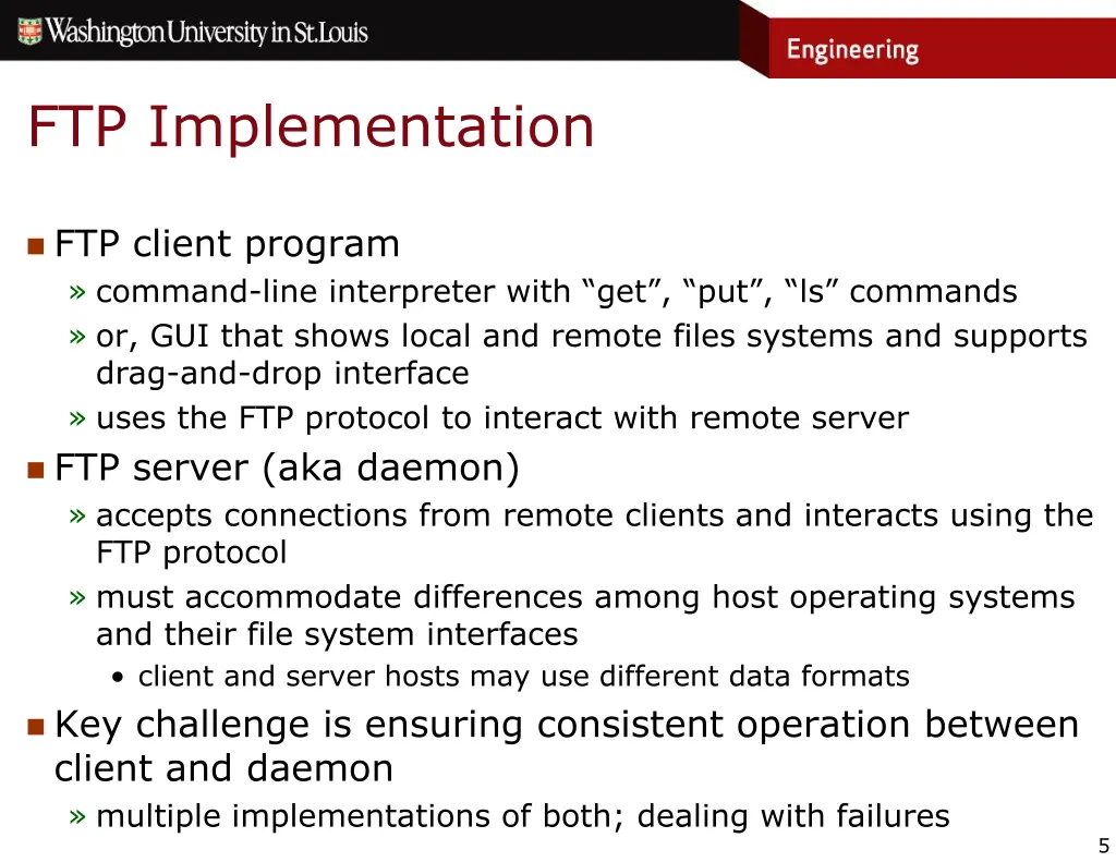 ftp implementation