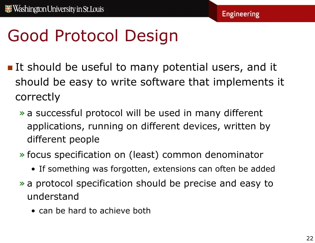 good protocol design