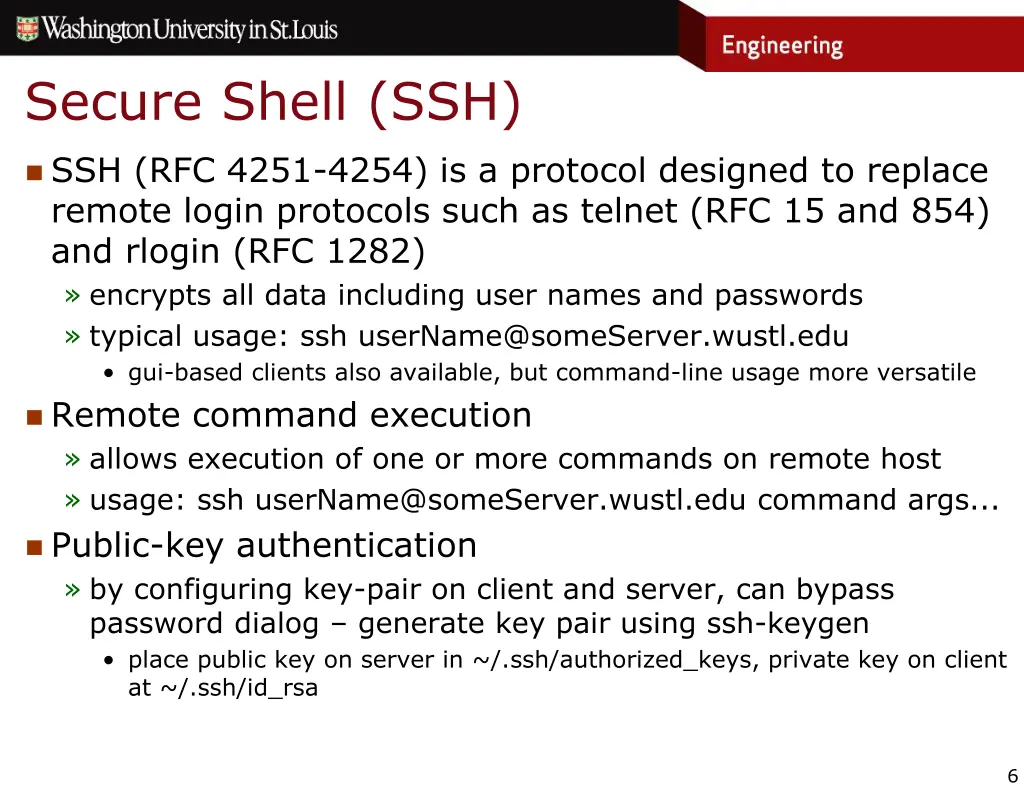 secure shell ssh