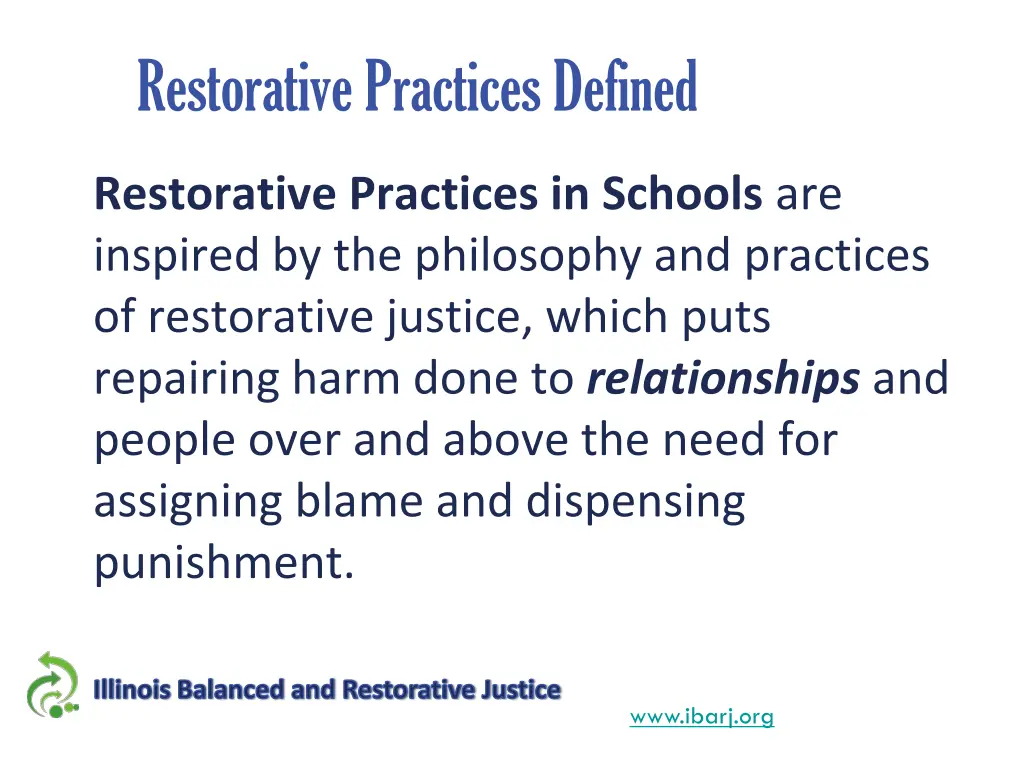 restorative practices defined