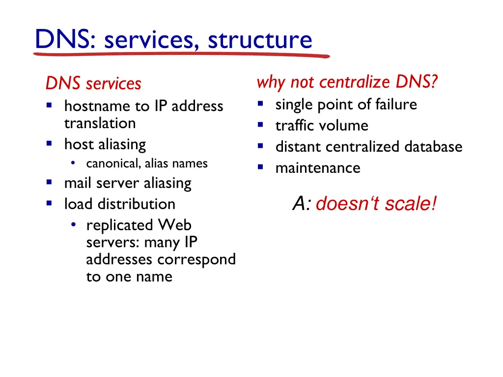 dns services structure