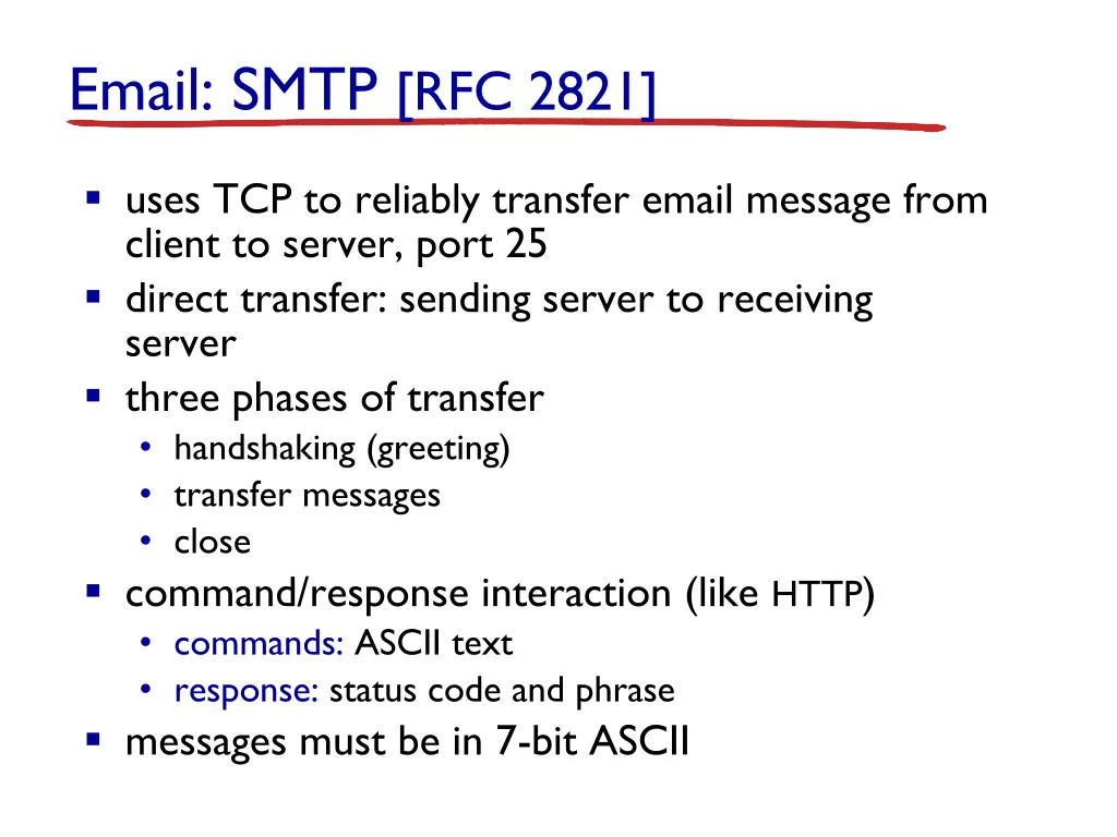 email smtp rfc 2821