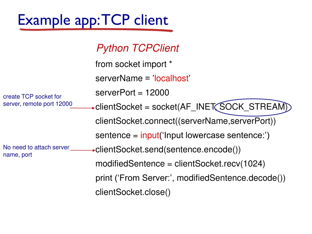 example app tcp client